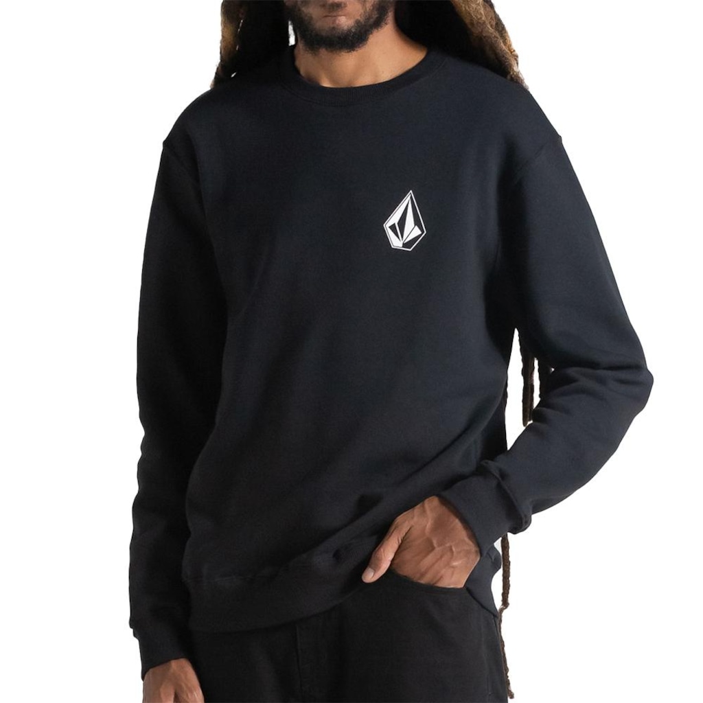 Blusão de Moletom Volcom Iconic Stone - Masculino