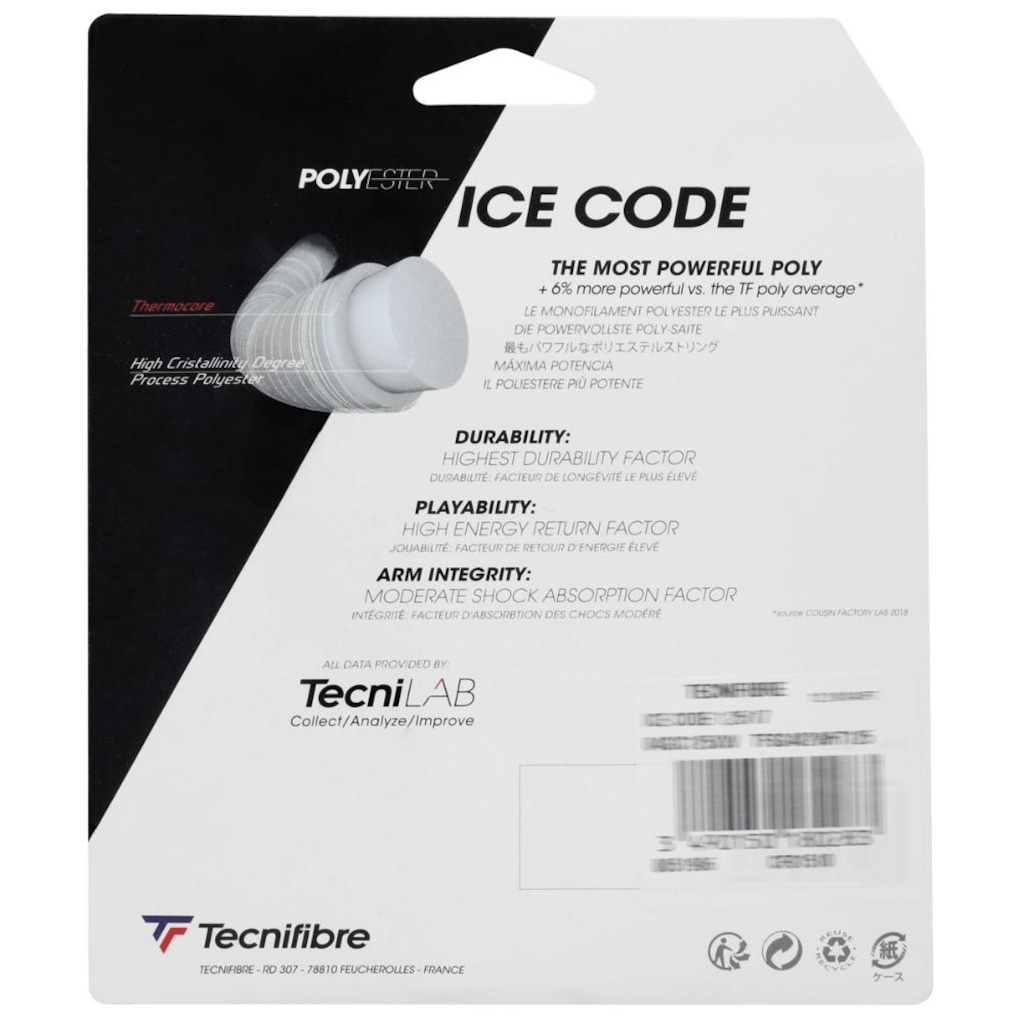 Imagem 3 do produto Corda Tecnifibre Ice Code 18 1.20mm Set Individual