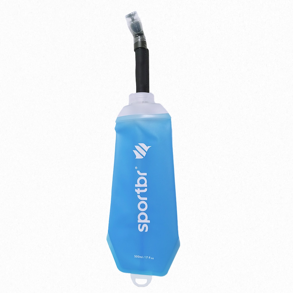 Garrafa de Hidratação SPORTBR Soft Flask com Canudo - 500 ml
