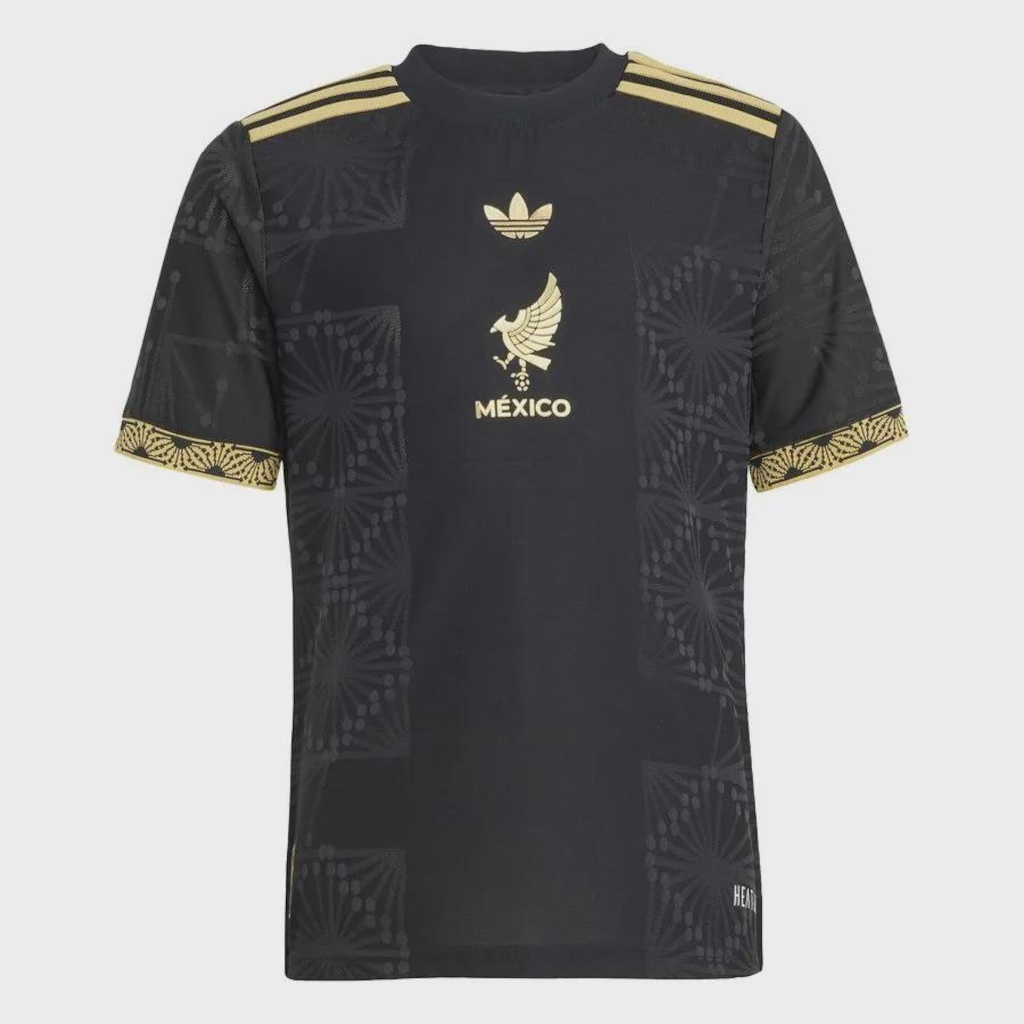 Camisa México 25 Gold adidas - Infantil