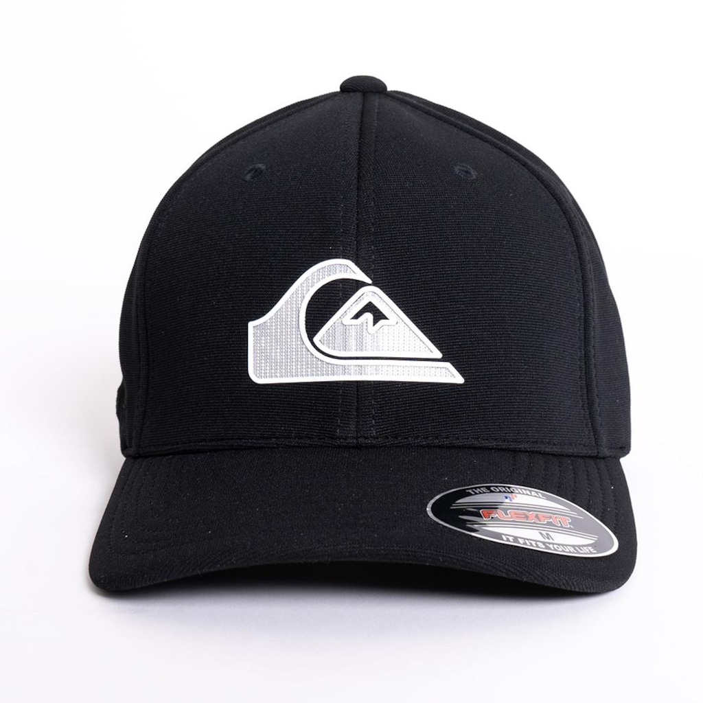 Boné Aba Curva Quiksilver Textured High Logo - Fechado - Adulto