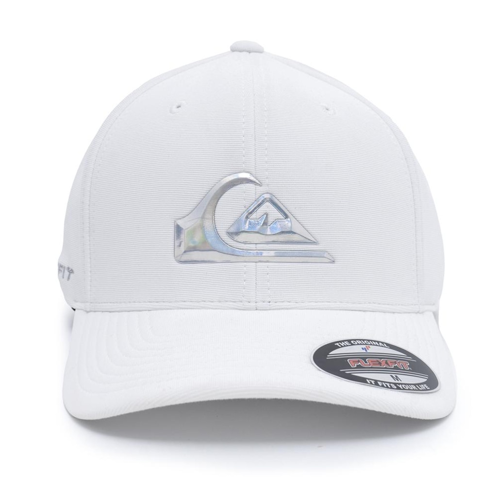 Boné Aba Curva Quiksilver Hologram 3D Logo - Fechado - Adulto
