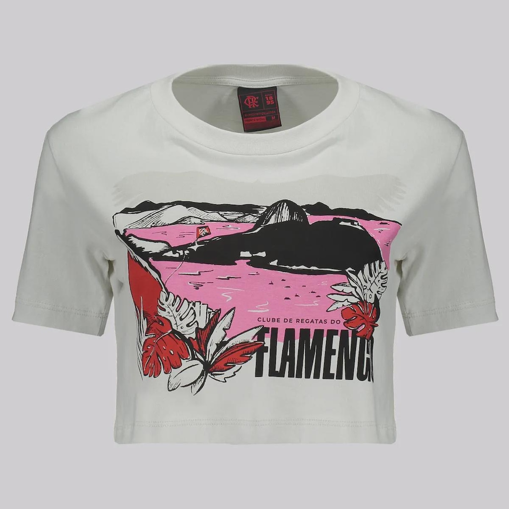 Cropped do Flamengo Braziline Cenário - Feminino