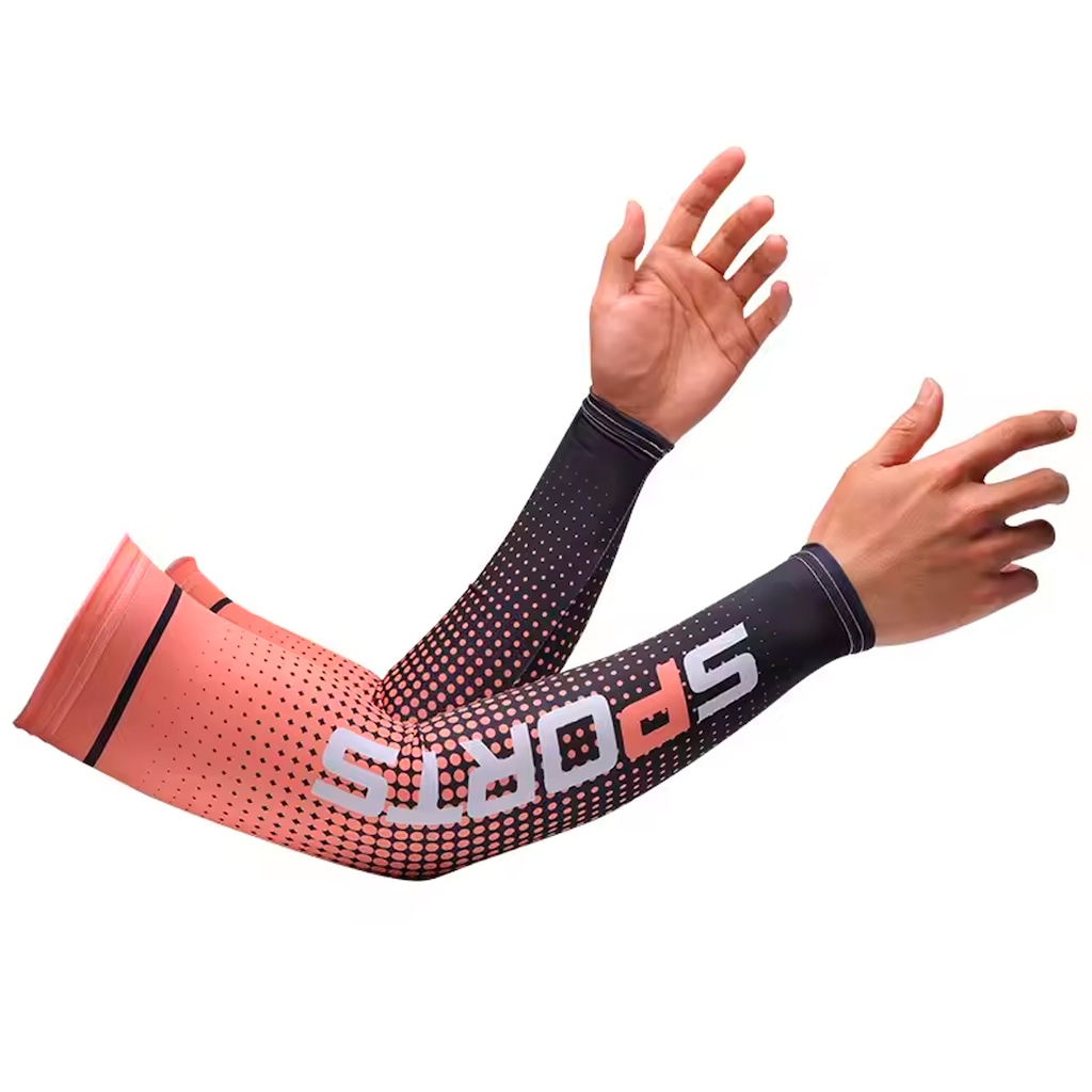 Manguito Longo Térmico e Compressão Gold Sports Adulto Dry II Proteção Solar Uv+50 - 2 pçs