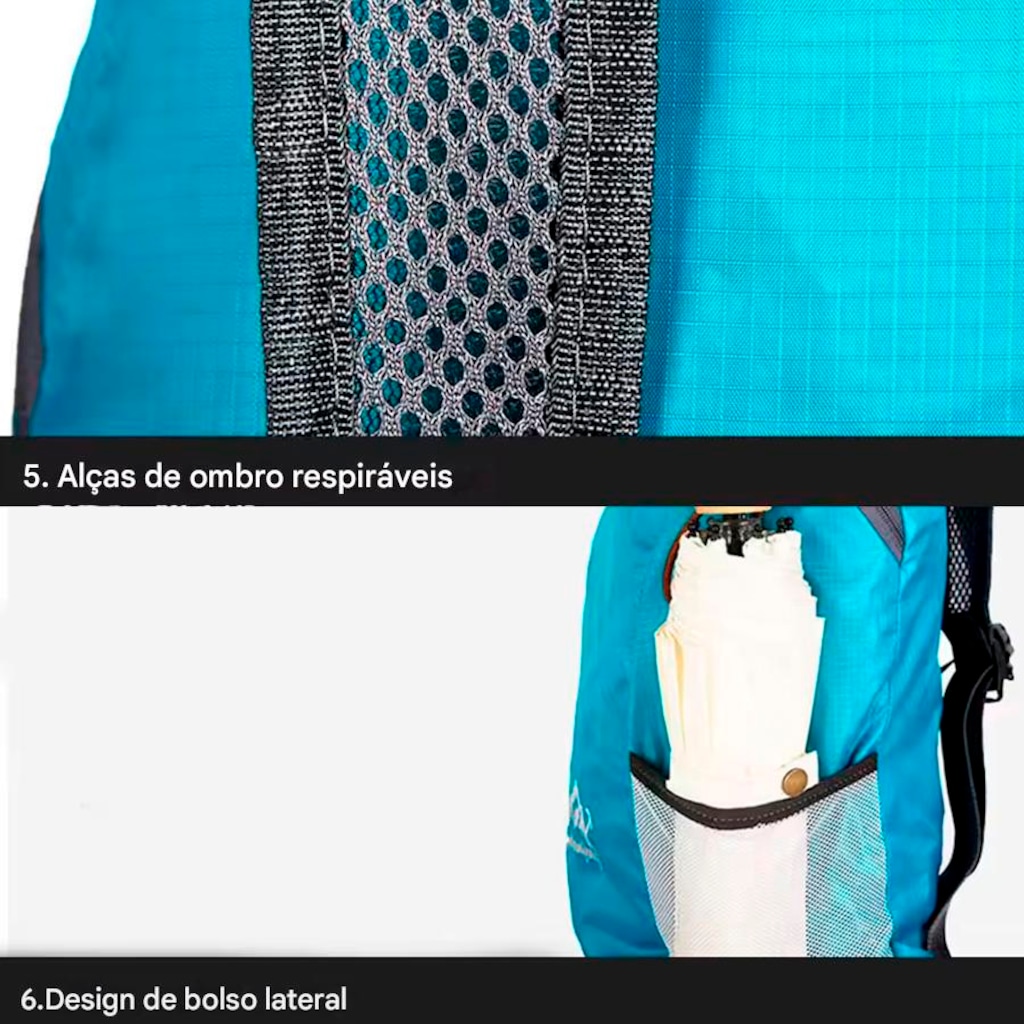 Imagem 4 do produto Mochila Gold Sports Dobrável Portátil Feather Montanhismo A Prova de Água