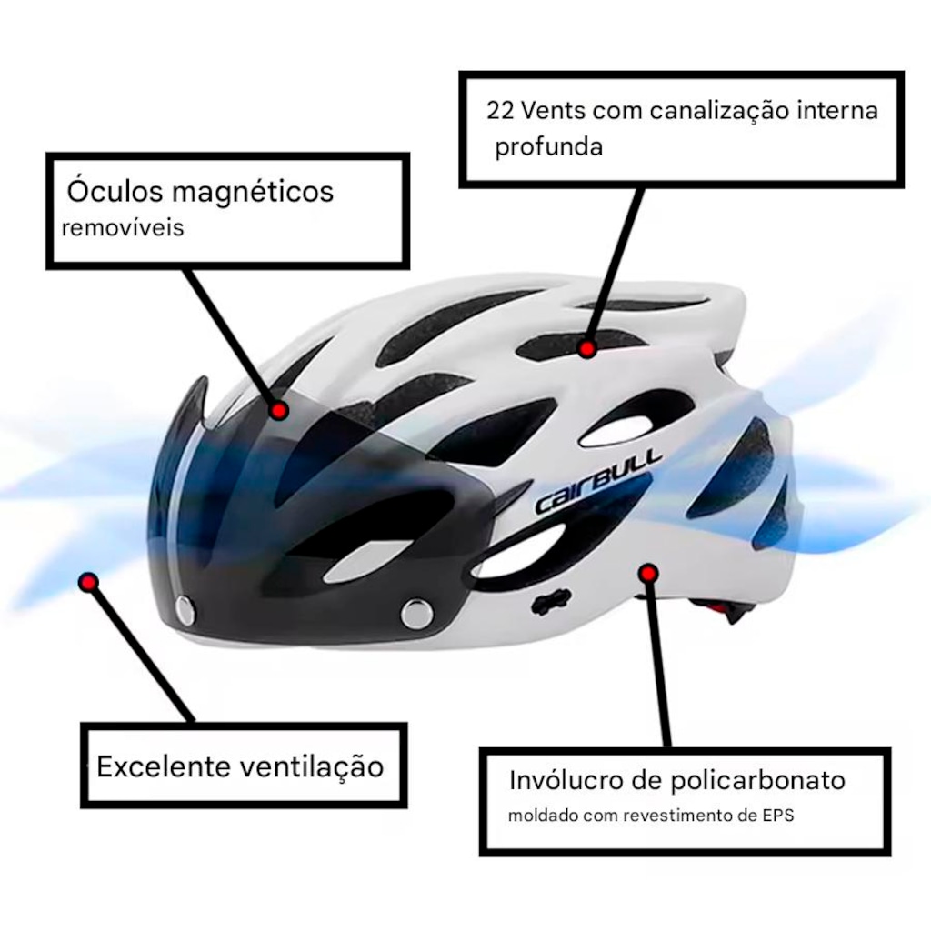 Imagem 4 do produto Capacete para Ciclismo Cairbull BH26 - Adulto