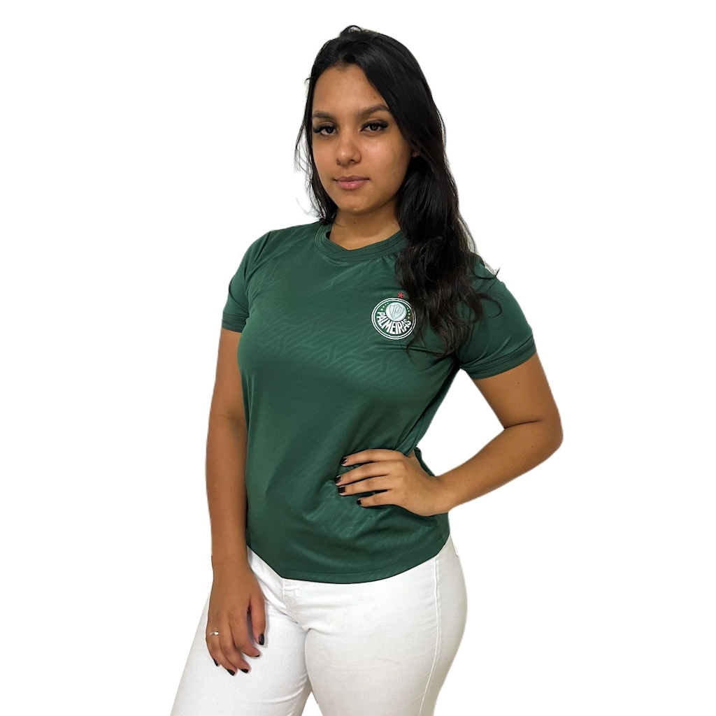 Imagem 2 do produto Camisa do Palmeiras Baby Look Home II - Feminina