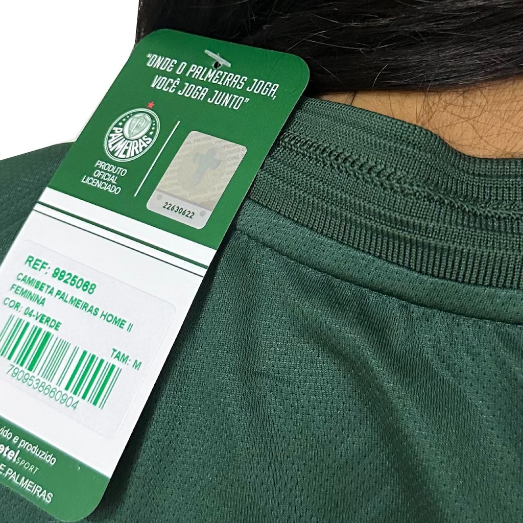Imagem 4 do produto Camisa do Palmeiras Baby Look Home II - Feminina