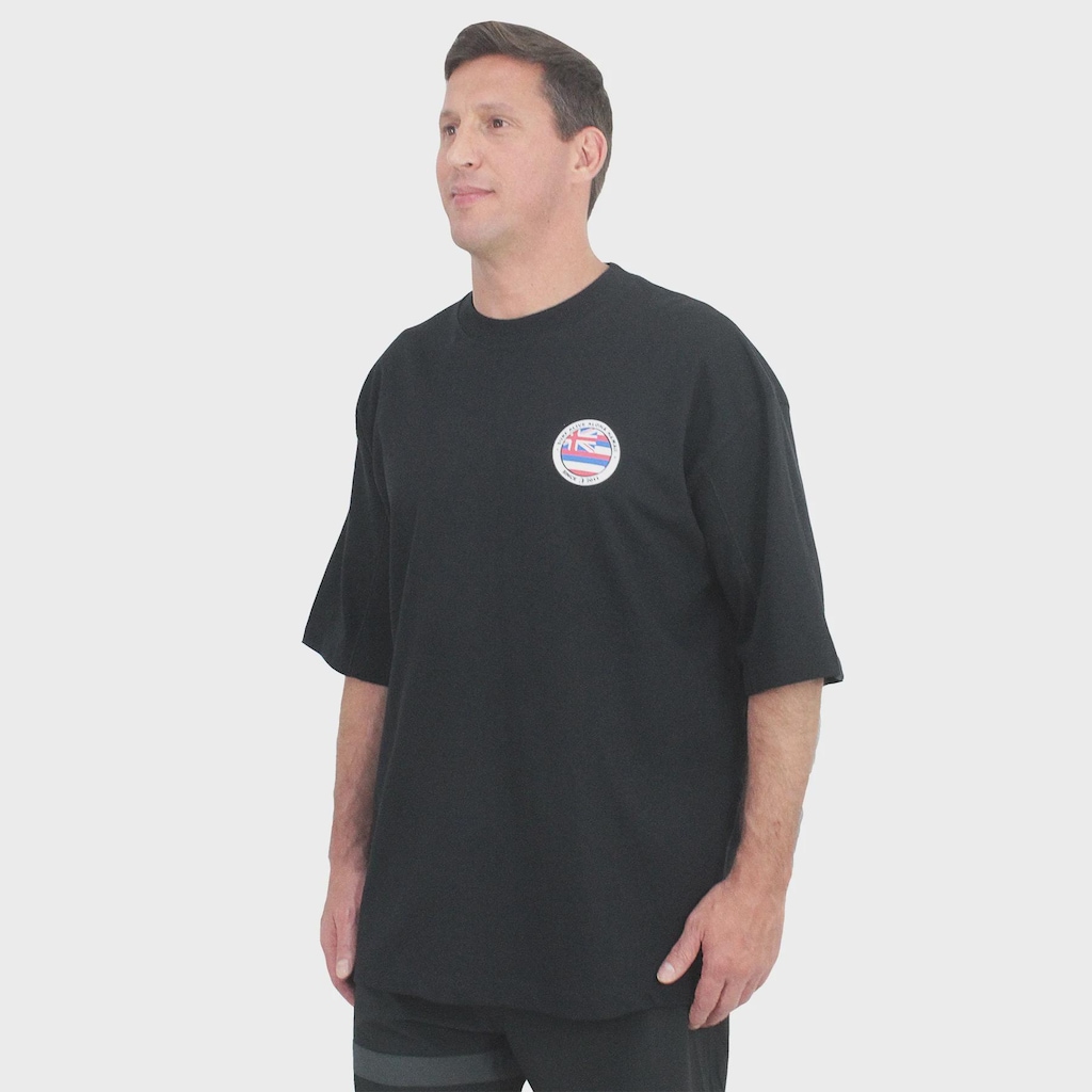 Camiseta Surf Alive Aloha Hawaii Oversized - Masculina