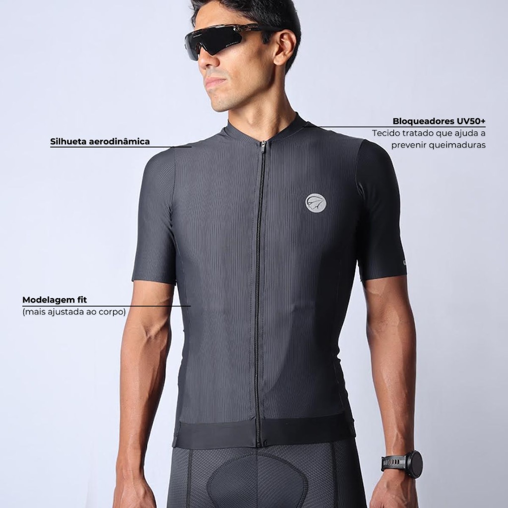 Imagem 3 do produto Camisa de Ciclismo Mauro Ribeiro Fiber 2.0 Slim - Masculina