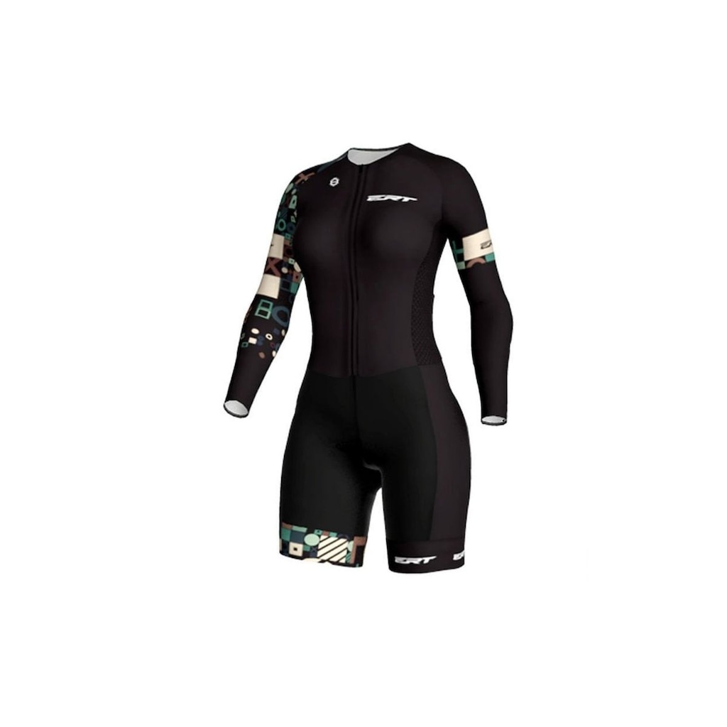 Macaquinho de Ciclismo Manga Longa ERT Smart Forro Gel - Feminino