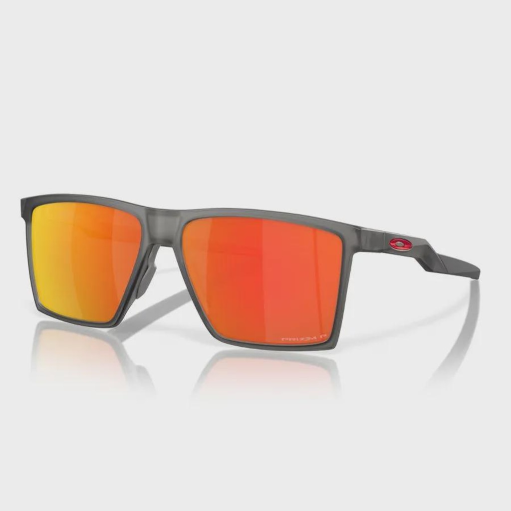 Óculos de Sol Oakley Unissex Futurity Sun Satin Grey Smoke Prizm Ruby Polarized