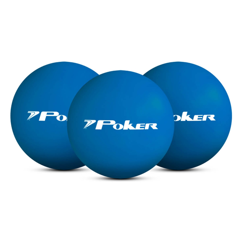 Kit Poker Bolas de Borracha Frescobol N3 - 3 Unidades