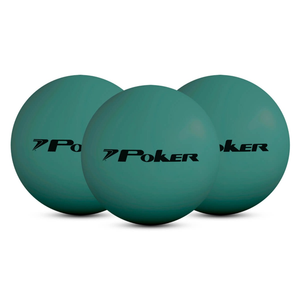 Kit Poker Bolas de Borracha Frescobol N3 - 3 Unidades