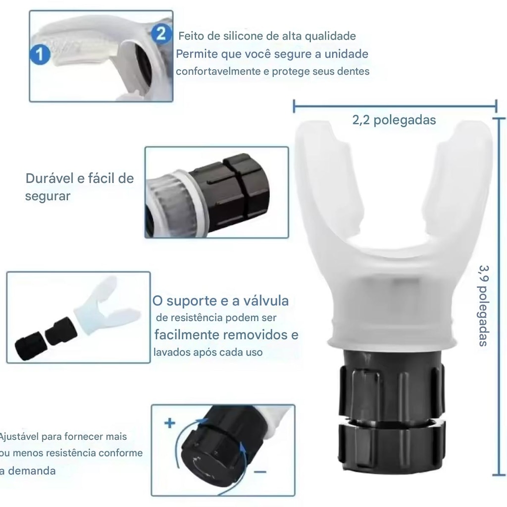 Imagem 3 do produto Bucal Gold Sports Esportivo De Treinamento Respiratório