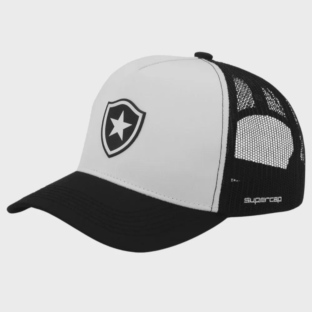 Boné do Botafogo SuperCap Trucker Com Silk 3d Frontal - Adulto