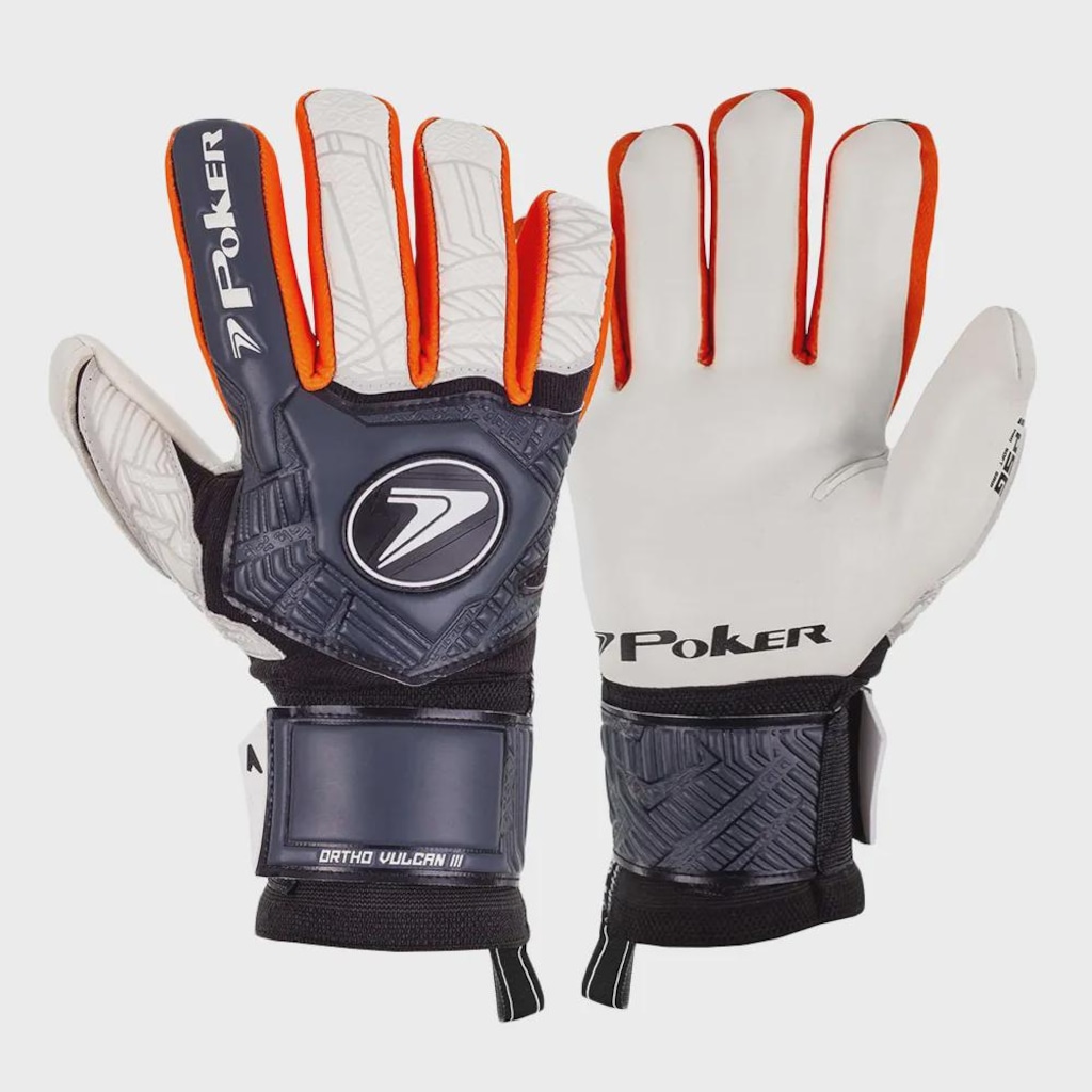 Luva de Goleiro Poker Profissional Ortho Vulcan III - Adulto