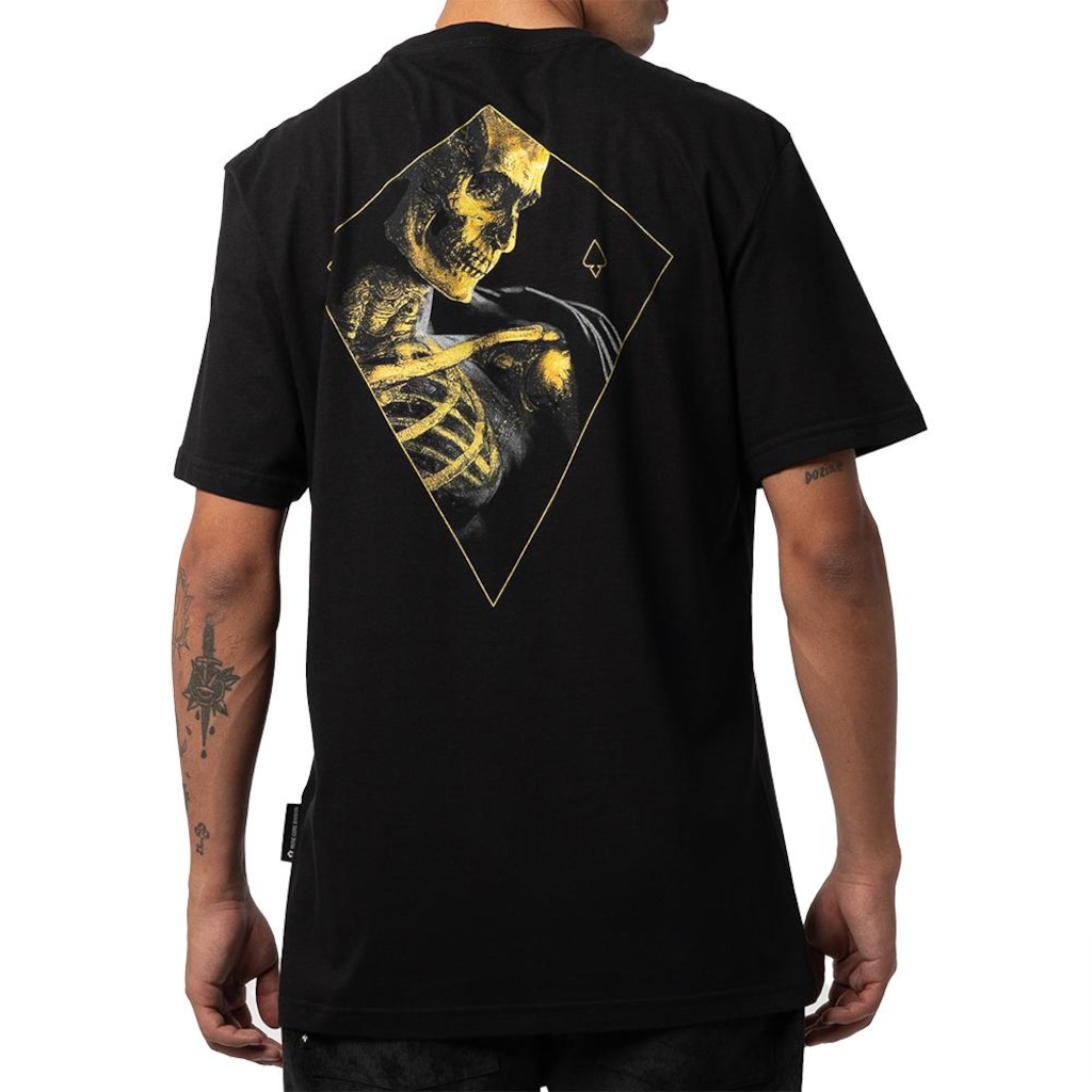 Imagem 2 do produto Camiseta Mcd Caveira Dourada - Masculina