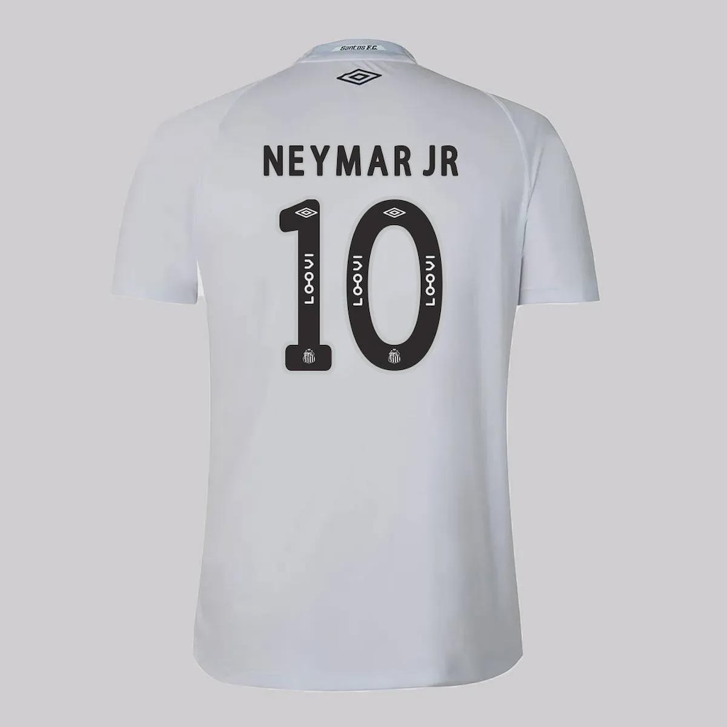 Camisa do Santos Umbro I 2025 10 Neymar - Masculina