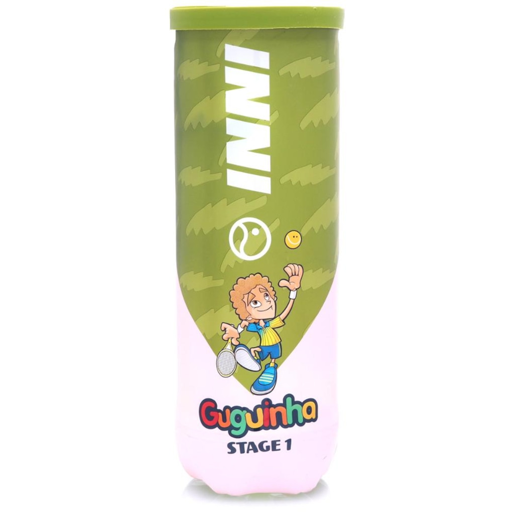 Bola de Tênis Inni Guguinha Stage 1 - Tubo com 03 Bolas