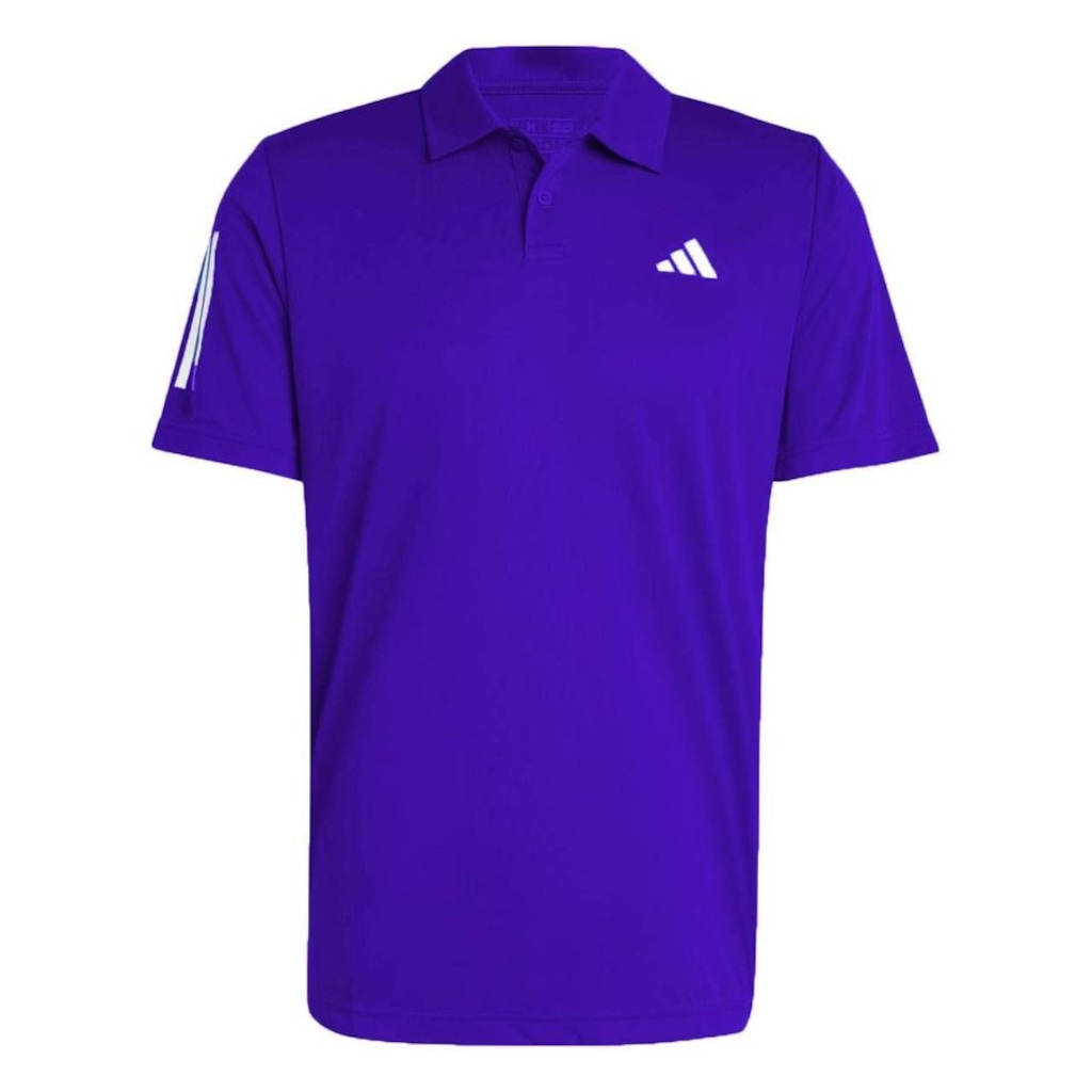Camiseta Polo adidas Club 3 Stripes - Masculina