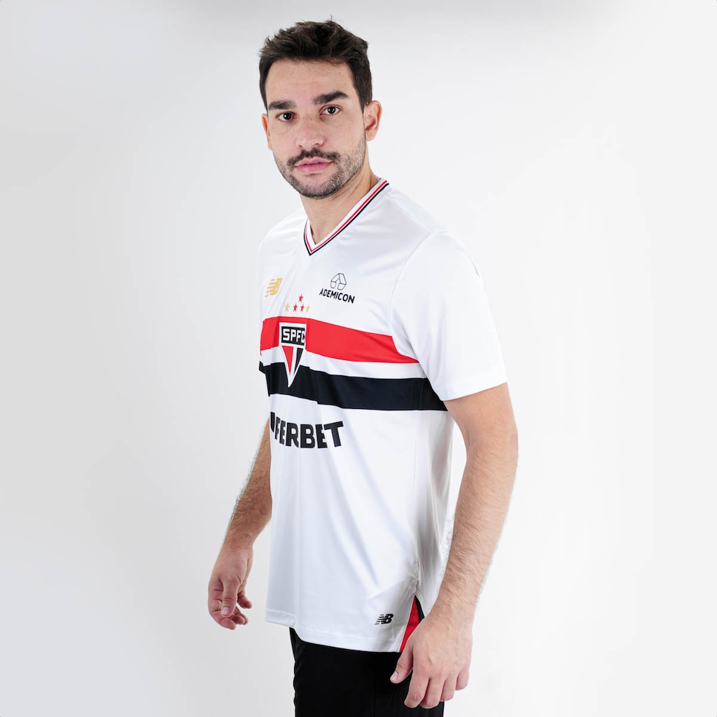Imagem 3 do produto Camiseta De Time New Balance Torcedor Home Spfc 2025 - Masculina