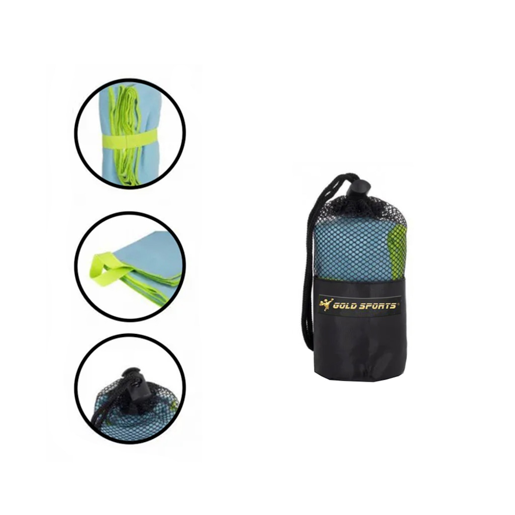 Imagem 3 do produto Toalha de Microfibra Gold Sports Alta Absorção Travel Small - 55x42cm
