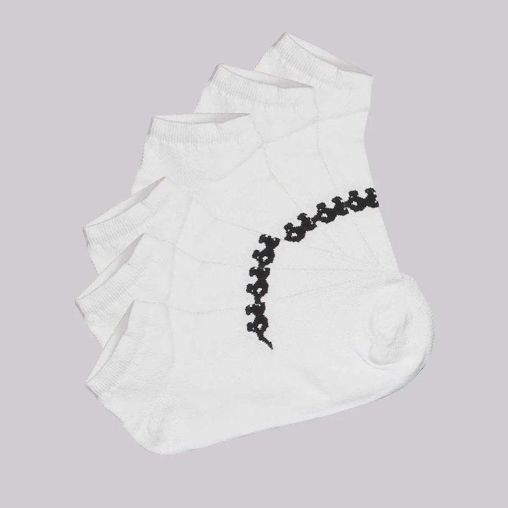 Kit Meia Sapatilha Kappa 6 Pares Cano Baixo - Tamanho 38 - 43 - Adulto