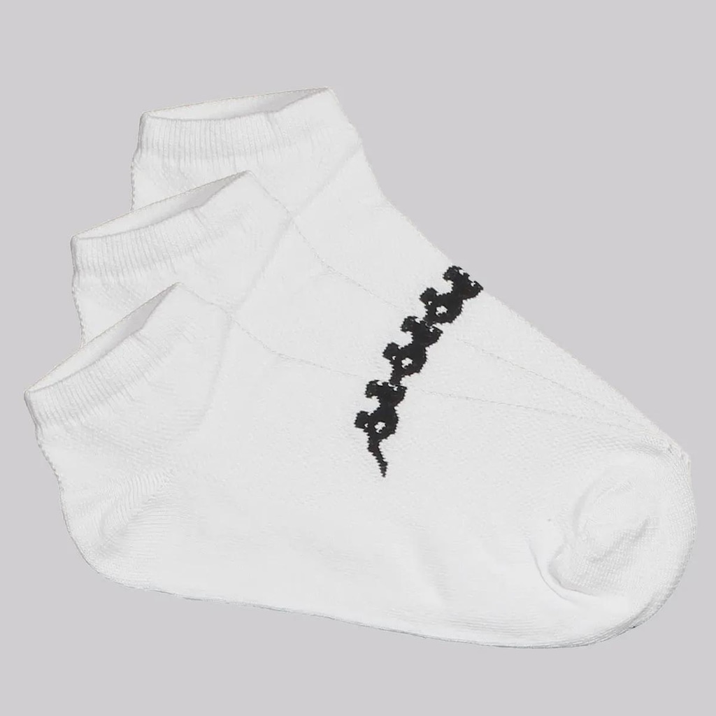 Imagem 2 do produto Kit Meia Sapatilha Kappa 6 Pares Cano Baixo - Tamanho 38 - 43 - Adulto