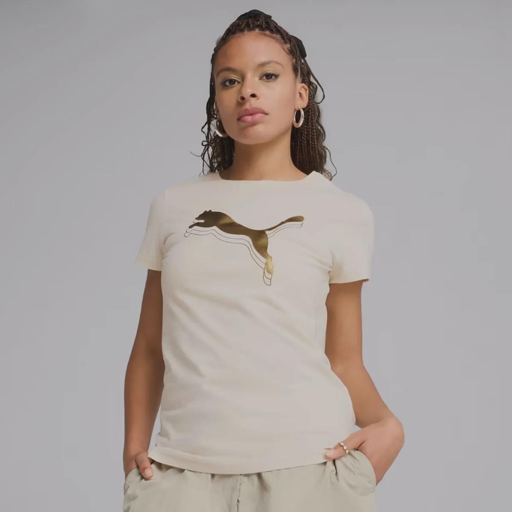 Camiseta Puma ESS Metallic - Feminina