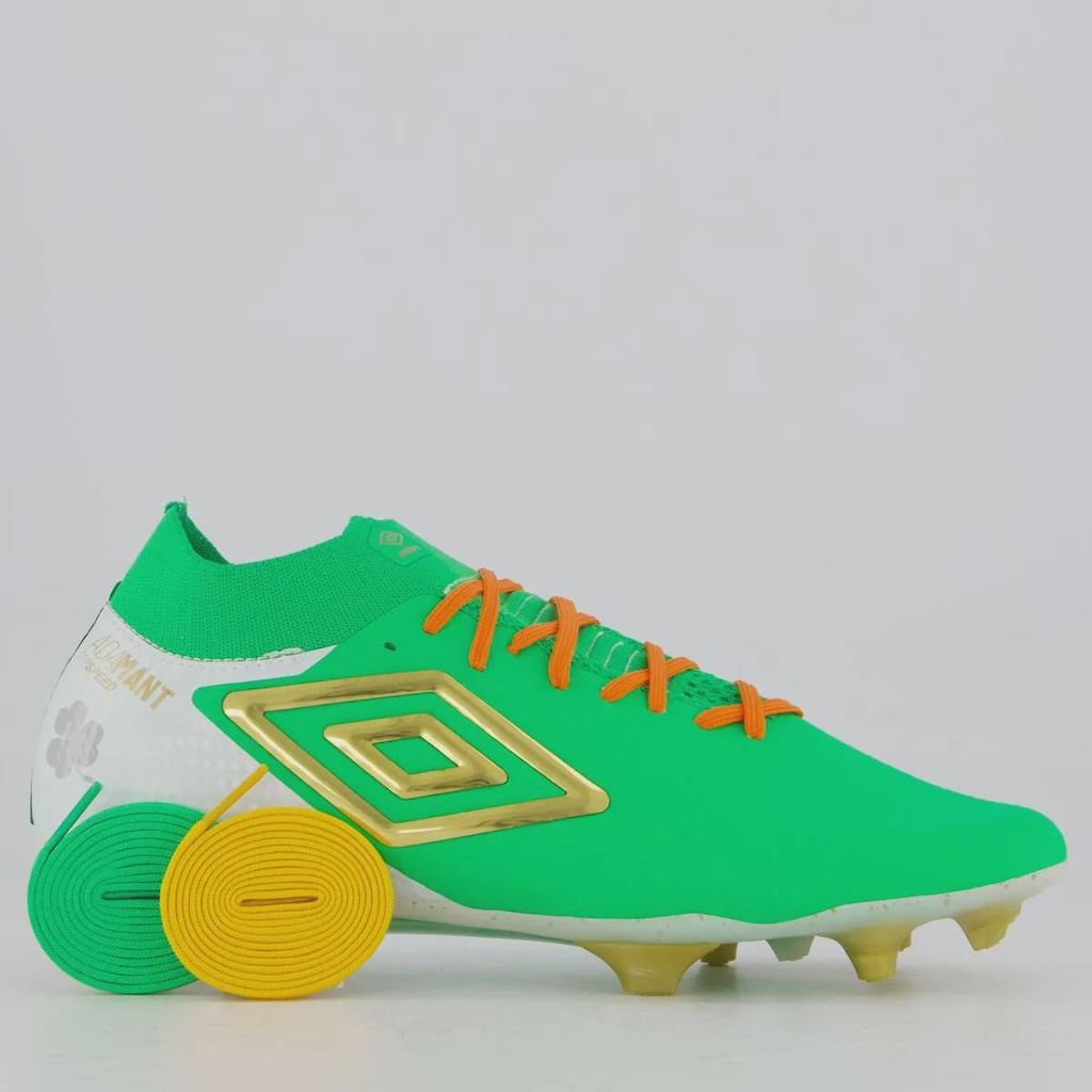 Chuteira de Campo Umbro Adamant Top Speed Pro Gl Saint Patrick's - Adulto
