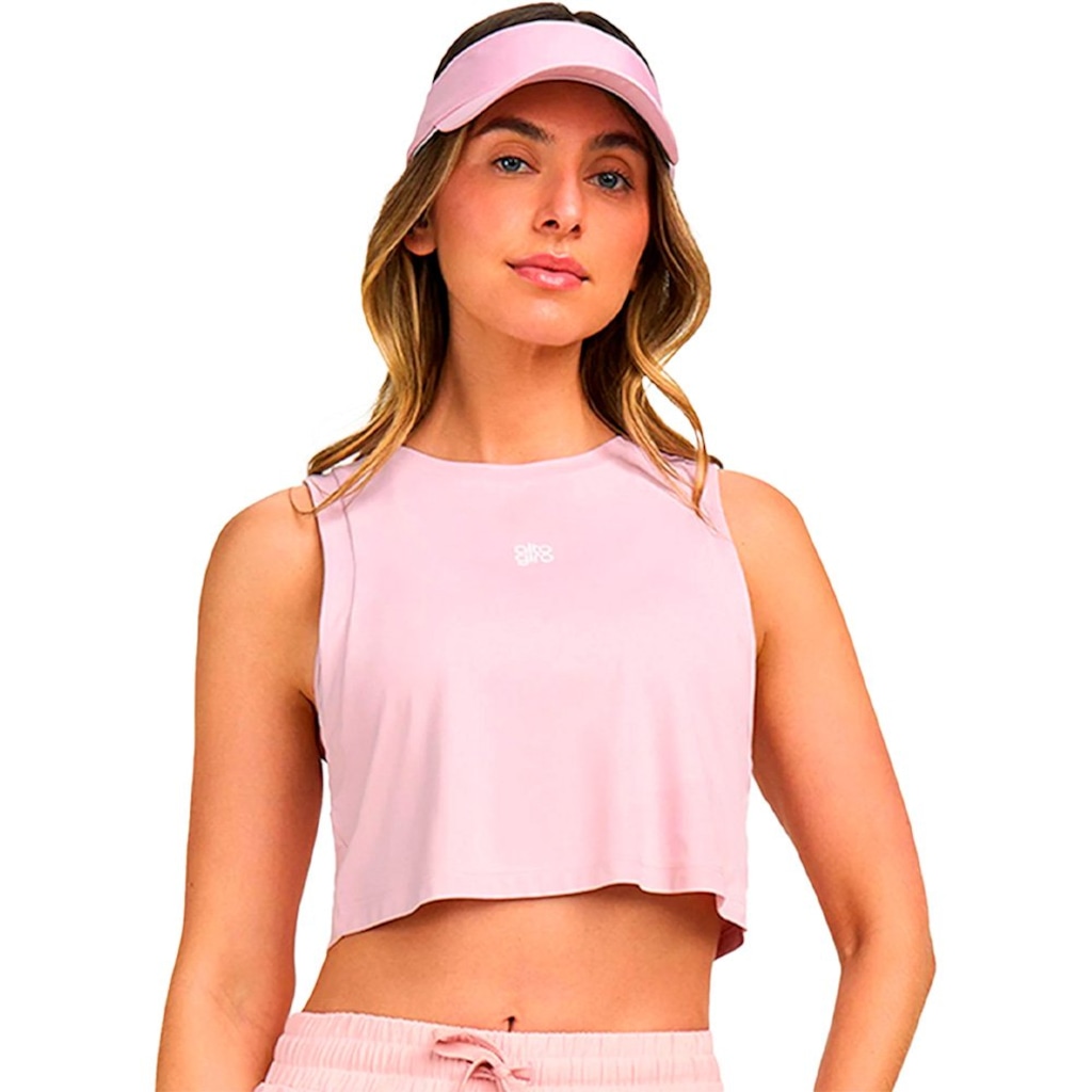 Camiseta Regata Alto Giro Refletiva - Feminina