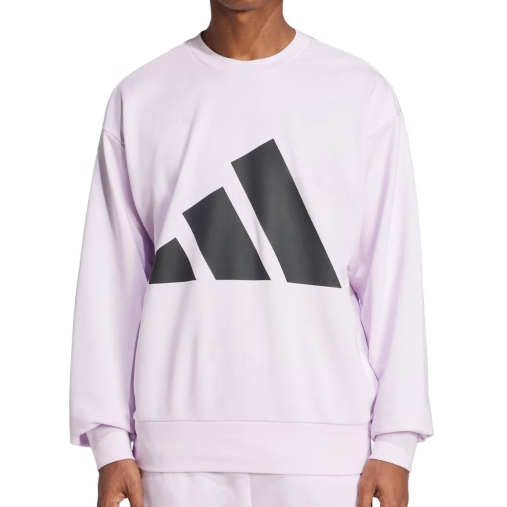 Blusão de Moletom adidas Big Logo sem Capuz - Masculino