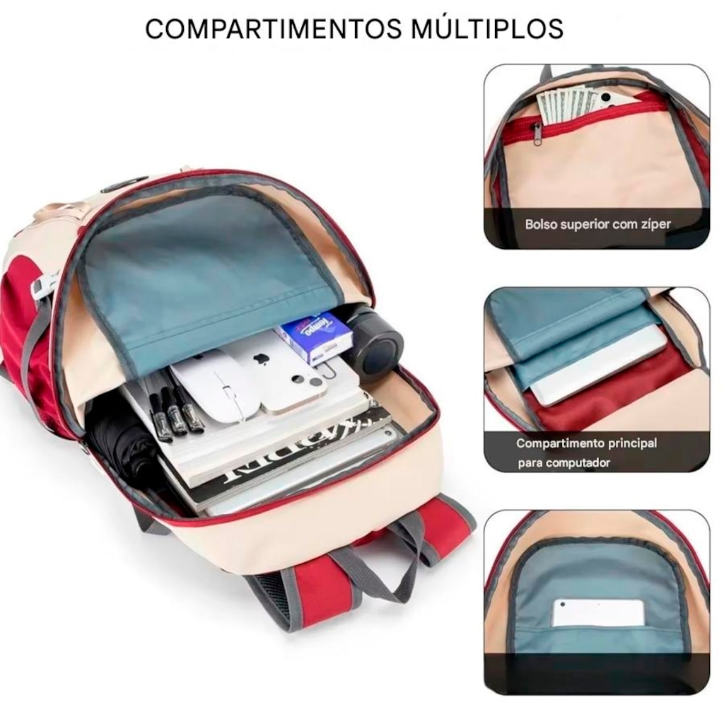 Imagem 2 do produto Mochila Esportiva Gold Sports Dobrável Camel Montanhismo A Prova De Água 35 Lts