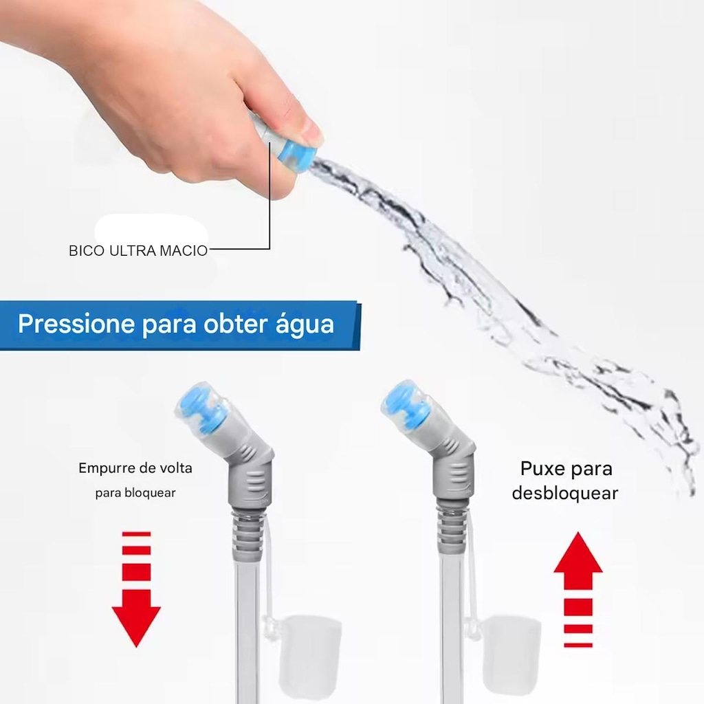 Imagem 5 do produto Bolsa De Hidratação Gold Sports Para Prática Esportiva 1,5 Litros