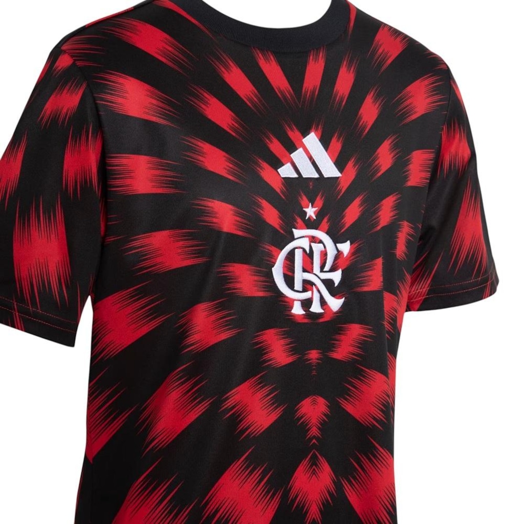 Imagem 3 do produto Camisa Flamengo Pré Jogo 25 adidas - Infantil