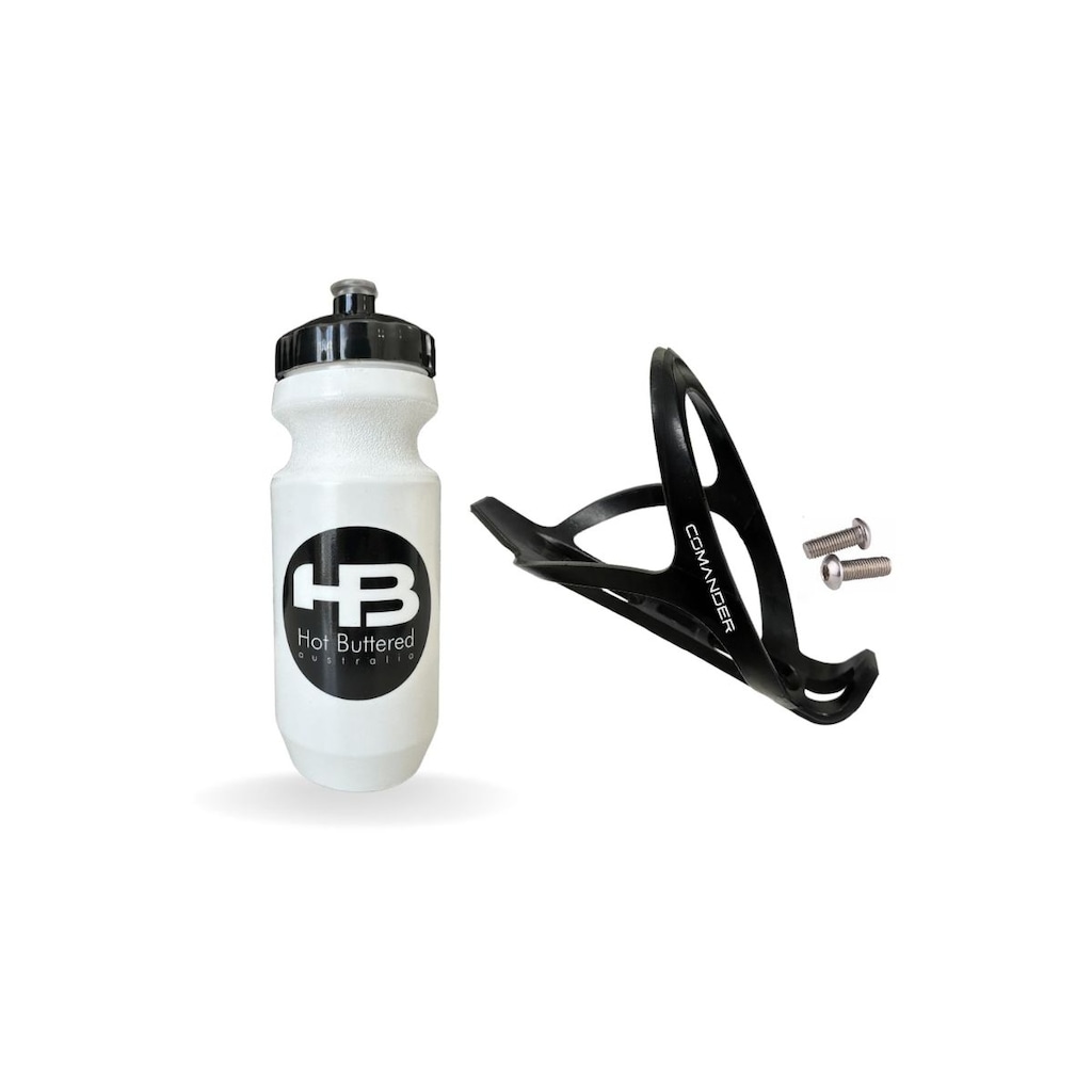 Kit Caramanhola Comander Unbreak Garrafa Água Bike HB - 500 ml + Suporte