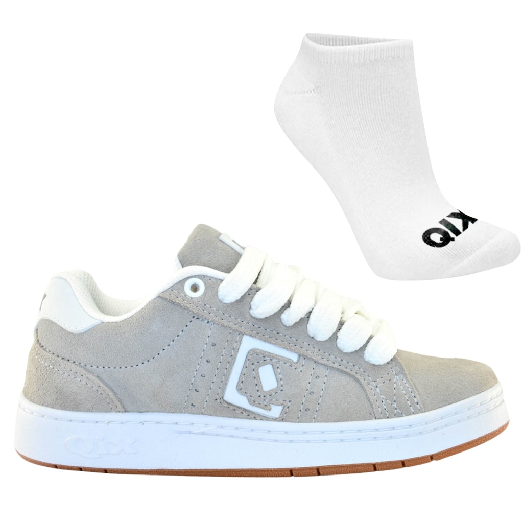 Tênis Qix Combat Suede + Par de Meia - Masculino