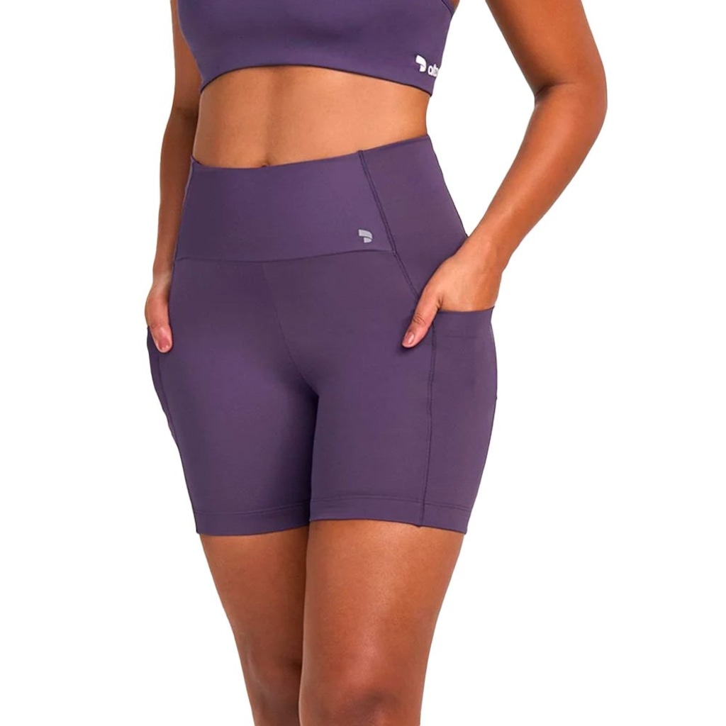 Bermuda Alto Giro Barra Silicone - Feminina