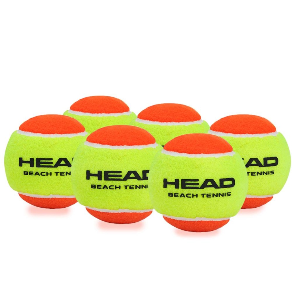 Bola de Beach Tennis Head - Pack com 6 Unidades