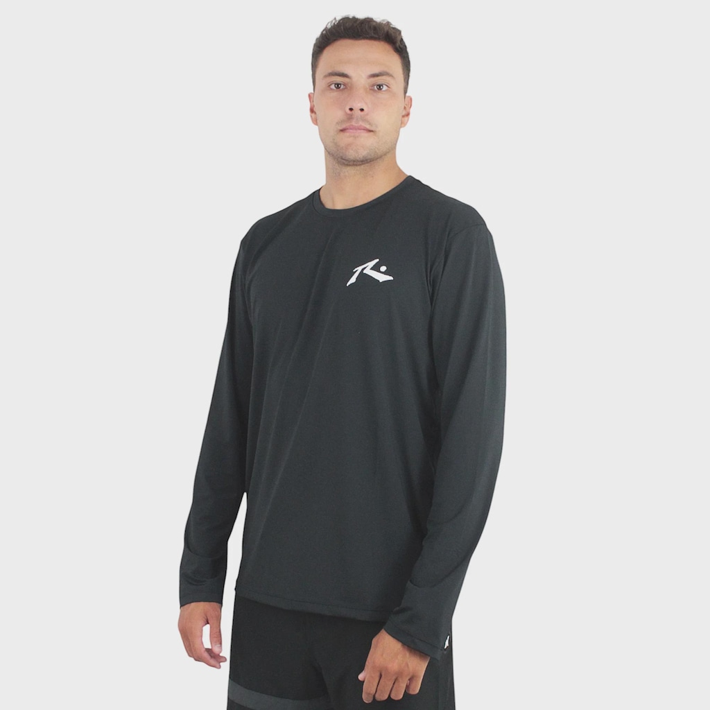 Camiseta Manga Longa Rusty Long Ride - Masculina