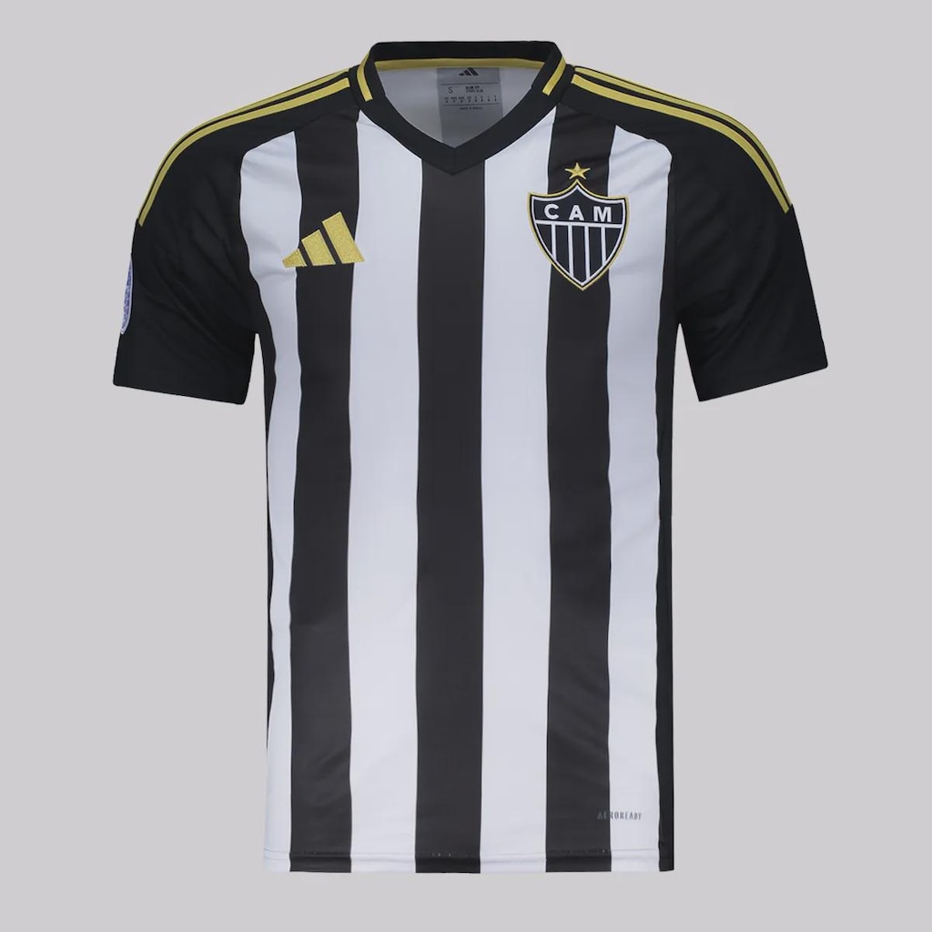 Camisa do Atlético Mineiro adidas I 2025 Patch Sul-Americana - Masculina