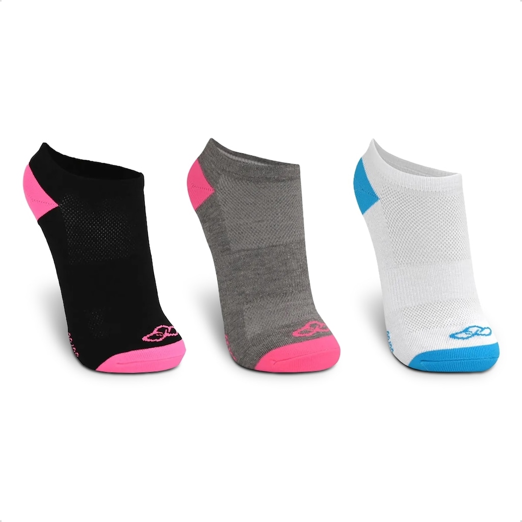 Imagem 2 do produto Meia Cano Curto Olympikus Treino 3 Pares - Feminino