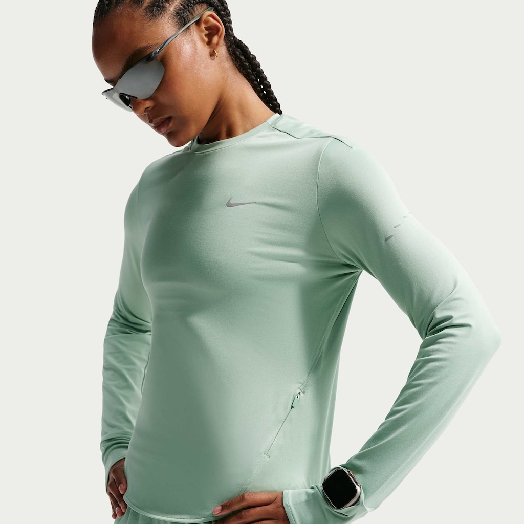Camiseta Manga Longa Nike Dri-FIT Swift Crew - Feminina