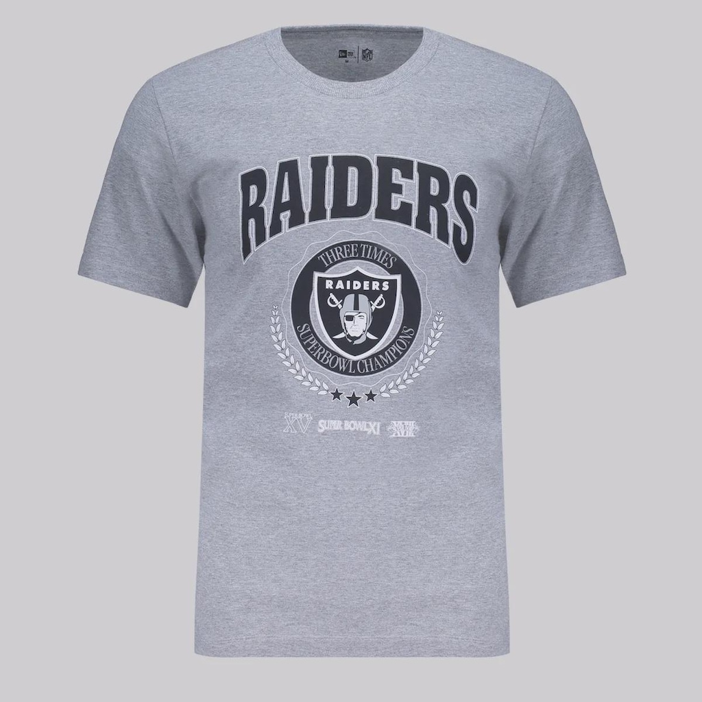 Camiseta dos Las Vegas Raiders New Era NFL Core - Masculina