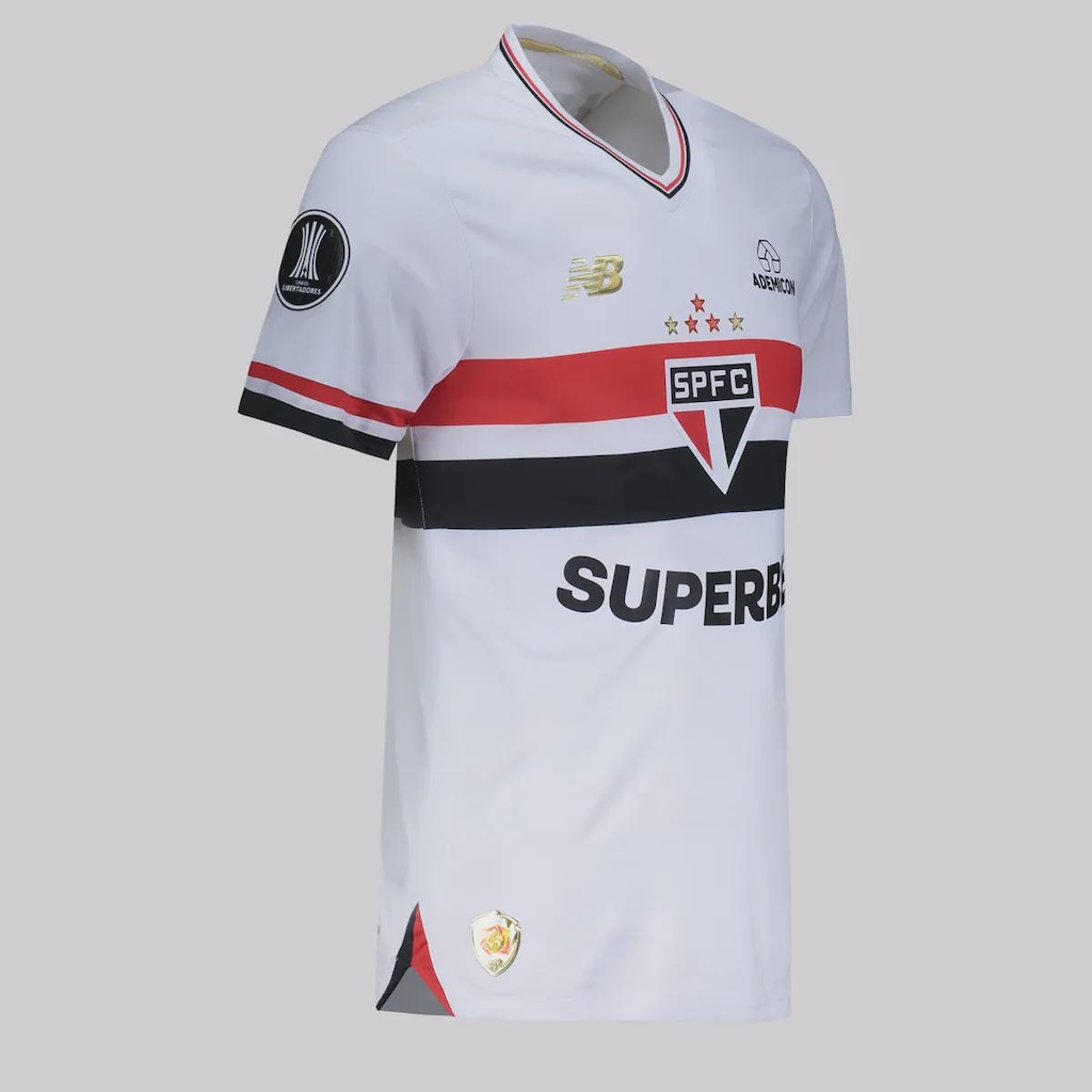 Imagem 2 do produto Camisa do São Paulo New Balance I 2025 Jogador Patch Libertadores - Masculina