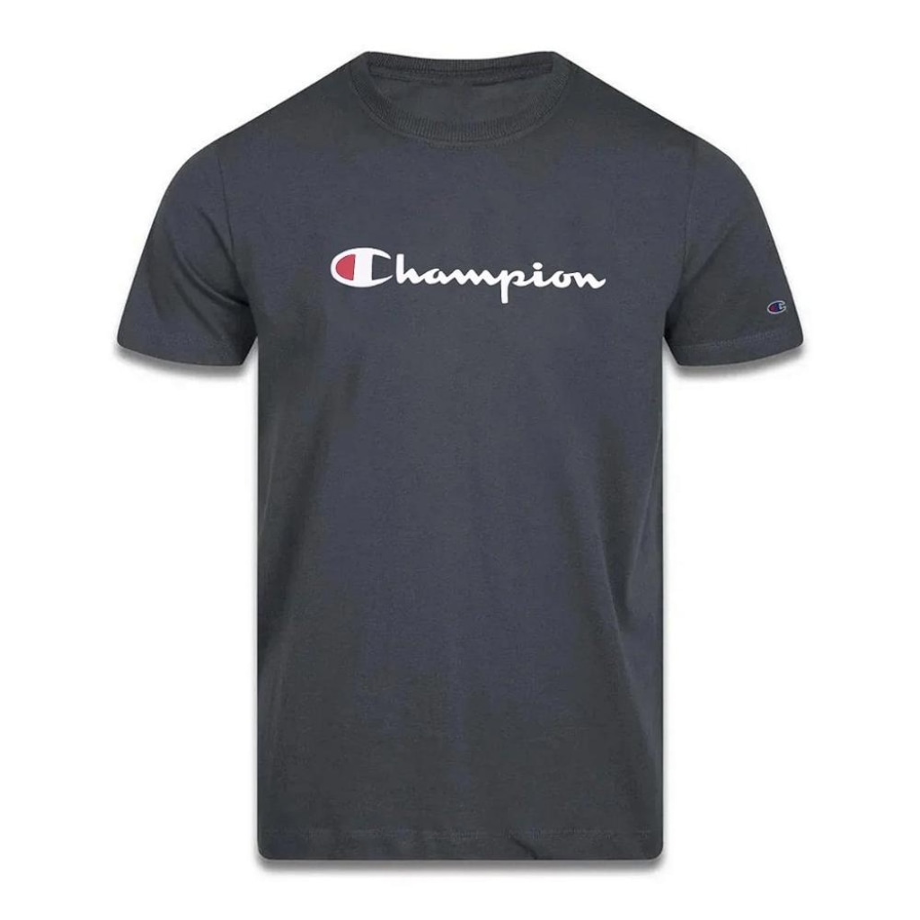 Camiseta Champion Malhão Mc Logo Peppercorn - Masculina
