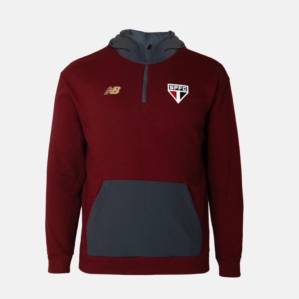 Blusão com Capuz Viagem Spfc 2025 New Balance - Masculino