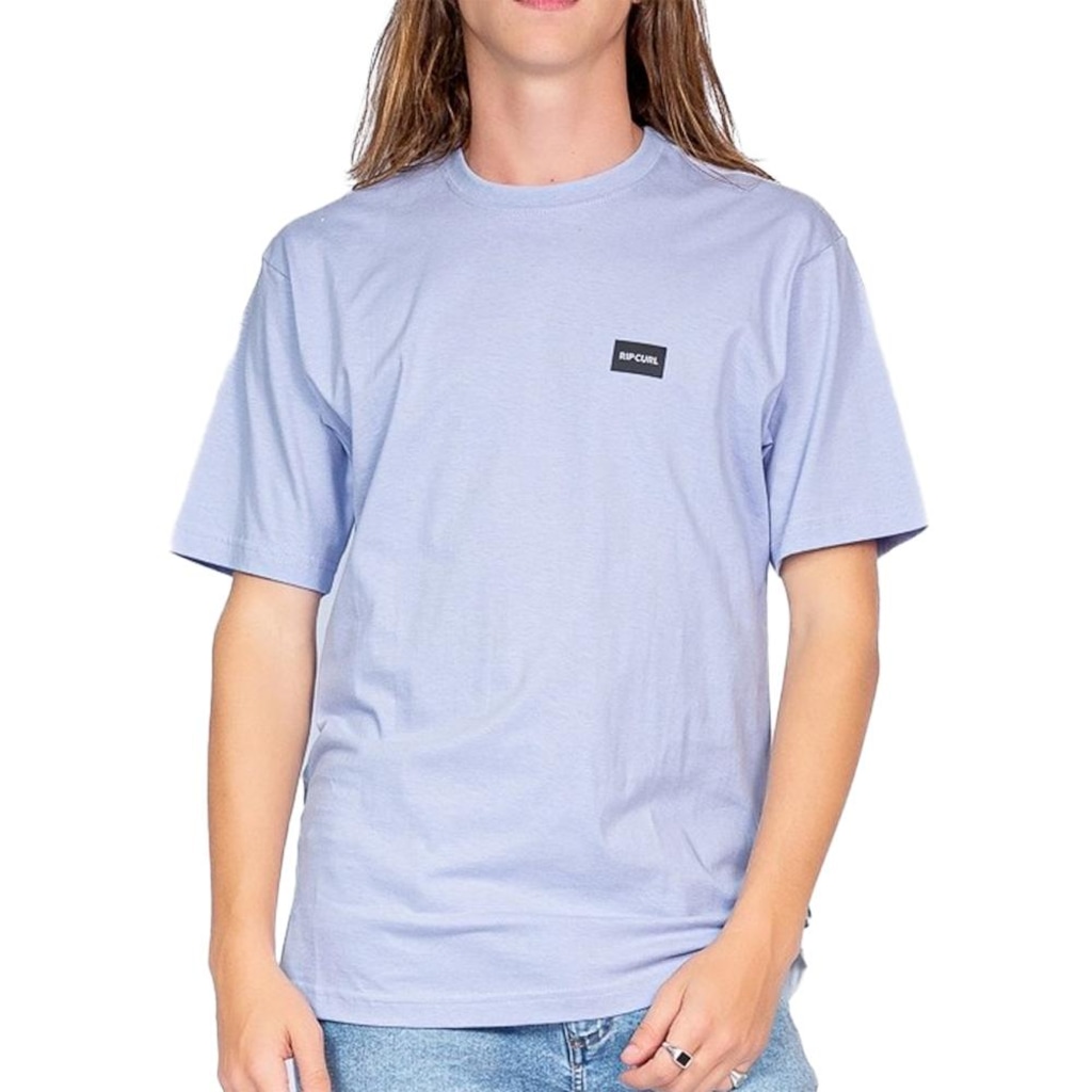 Camiseta Masculina Rip Curl Brand Label WT25 Ice Blue