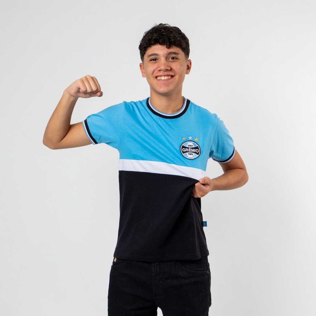 Imagem 2 do produto Camiseta do Grêmio Oficial Orgulho Tricolor Surf Center - Infantil